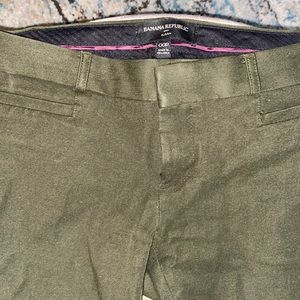 Dark green capris work pants. Banana republic
